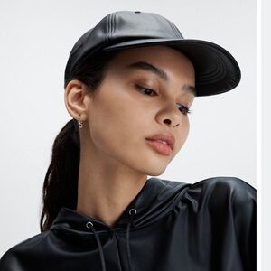 NWT Fabletics The Vegan Leather Dad Cap